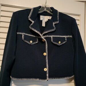 Karin Stevens navy jacket size 10